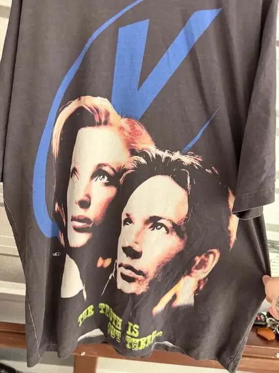 Vintage X-Files The Truth Is Out There Moulder & Scully XXL Promo Graphic Tee - Picture 2 of 6